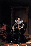 Thomas De Keyser A Lady painting